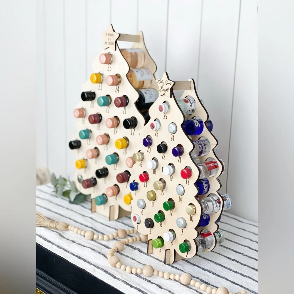 Adult Advent Christmas Tree | Christmas Countdown | Just Add Mini Bottles!